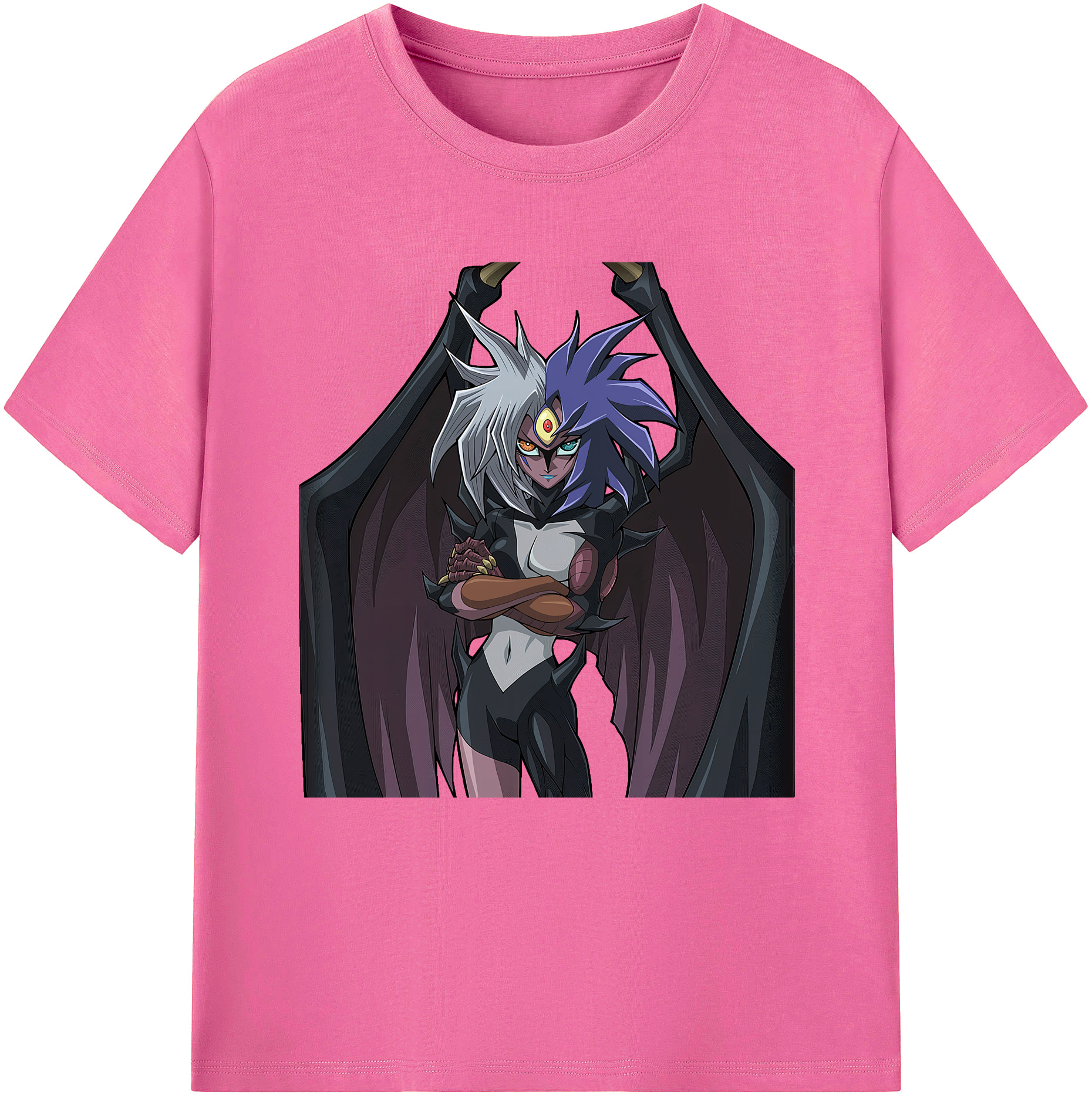 （画像用） 遊☆戯☆王 Yu-Gi-Oh! レディースカジュアルプリントTシャツ（綿100％）